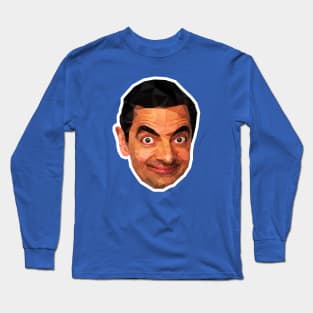 Mr. Bean Low Poly Art Long Sleeve T-Shirt